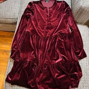 1. State Rich Burgundy Dress